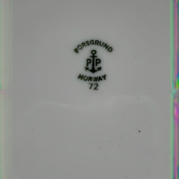 Vintage Porsgrund Viking Restaurant Ware Luncheon Plate, Made in Norway - Picture 3 of 3